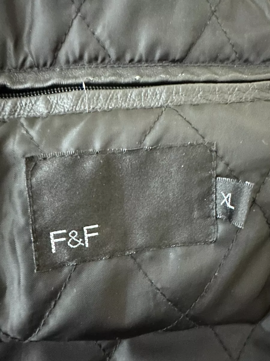 F&f men's outlet leather jacket