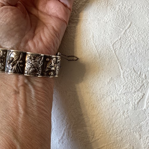 VINTAGE SAFIR 925 STERLING SILVER CALENDAR / HOLIDAY BRACELET Size 7.25” - Picture 13 of 16