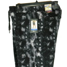 90 Degree by Reflex Men's Shorts XL Zipper Pocket Black Tie Dye NWT