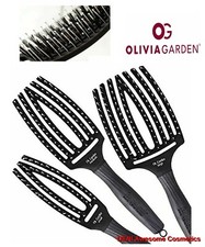 Olivia Garden FingerBrush Combo Blend of Boar and Nylon Bristles Hair Brush