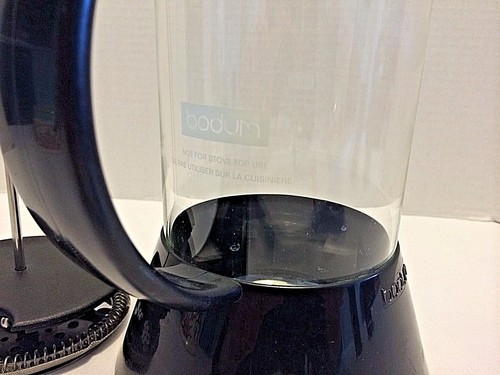 Bodum French Press Coffee Maker 8 Cups Black Color Wide Base 34oz EUC - Picture 4 of 6