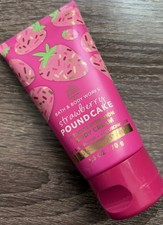 Bath  Body Works Strawberry Pound Cake Travel Size Body Cream 2.5 oz New
