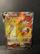 Pokémon TCG Dragonite v Evolving Skies Holo carta ultra rara full art 191/203