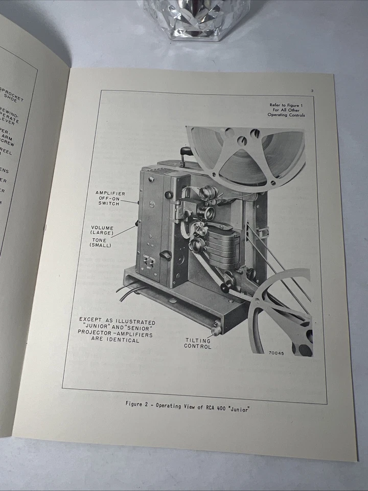 RCA 400 Senior & Junior 16mm Proyector de Cine Manual, Folleto LOTE de 7 Foto 3 de 4