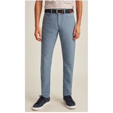 Bonobos Performance Link 5 Pocket Pants Tailored Fit Light Blue Mens Size 36x30