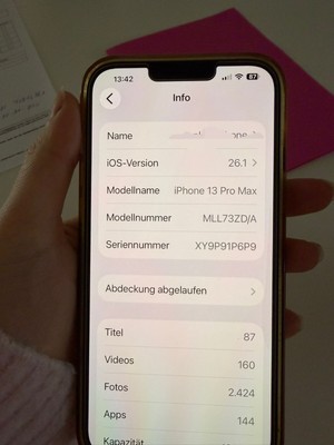 Apple iPhone 13 Pro Max - 128GB - Gold (Ohne Simlock) (Dual-SIM)