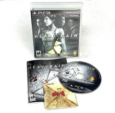 COMPLETE! 2009 PS3 PlayStation 3 Heavy Rain Video Game Disc & Manual CIB!