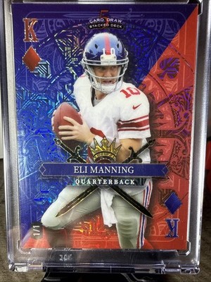 Eli Manning 1/1 Wild Card Stacked Deck King of Diamonds TRUE ONE OF ONE Giants