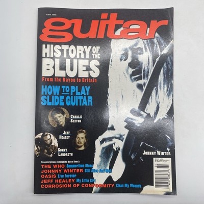 Guitar Magazine June 1995 Charlie Sexton Jeff Healey Sonny Landreth