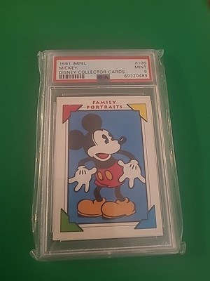 1991 Impel Disney Collector Cards #106 Mickey- PSA 9 MINT SP 