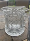 Heisey Glass Greek Key 6.5” Tall Jug Pitcher Antique (Heavy) — photo 3