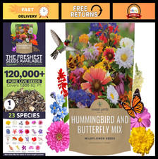 Bulk Wildflower Seeds Mix for Butterflies & Hummingbirds - 1 lb, 120K+ Seeds 159.99 per gallon