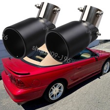 2xrear Exhaust Pipe Tip Muffler Tailpipe 38-54mm For Ford Mustang Gt Convertible