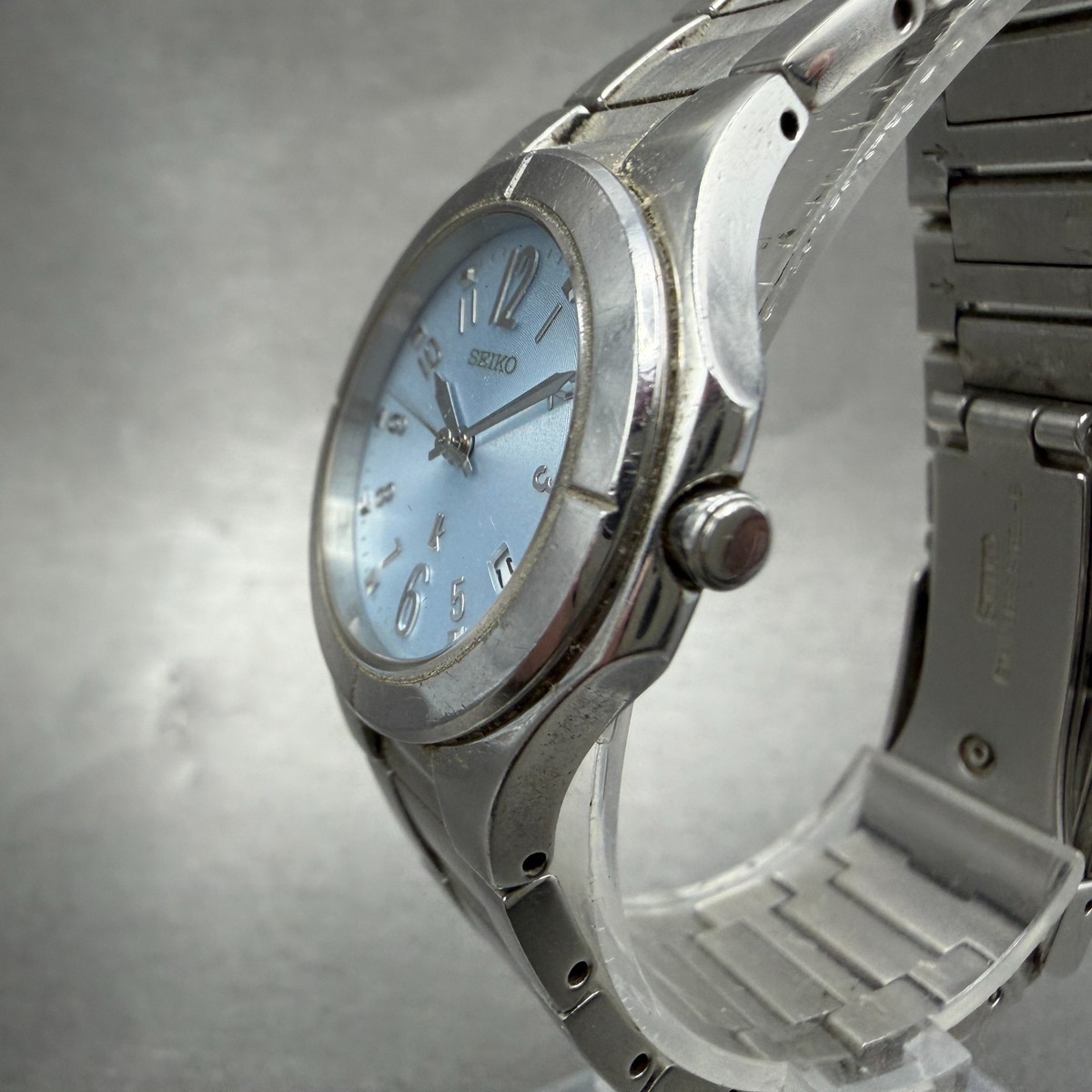［わにっく］腕時計 レディース SEIKO LUKIA Seiko Lukia watch Women 27mm Blue Dial Silver Tone Date 7N82-0AX0