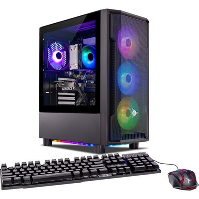 Skytech Gaming Shadow Gaming PC, AMD R5 5500, NVIDIA RTX 3050 6GB, 1TB, Win 11