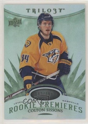 2014 Trilogy Level 1 Premieres Radiant Green /199 Colton Sissons Rookie RC x6g