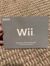 Nintendo Wii Console Operations Manuals  System Set Up Booklet- Original- 2008