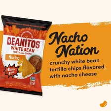 Beanitos Nacho Nation White Bean Chips, 4.5 oz