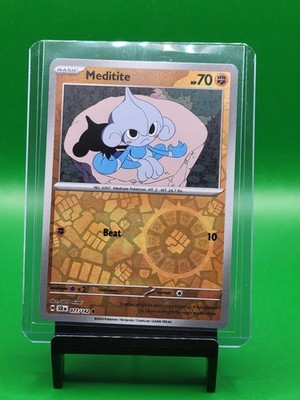 Meditite 077/142 Sv07 Stellar Crown Reverse Holo Pokemon 
