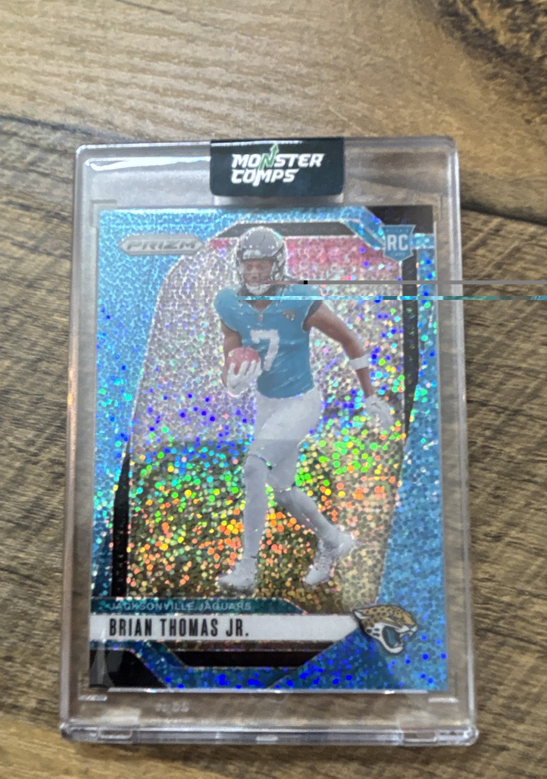 2024 Panini Prizm - Rookies Brian Thomas Jr. #314 Blue Sparkle Prizm /96 (RC)