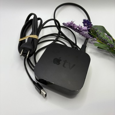 Apple TV 3rd Generation HD Media Streamer A1469 Tested Working No Remote w/ Plug
