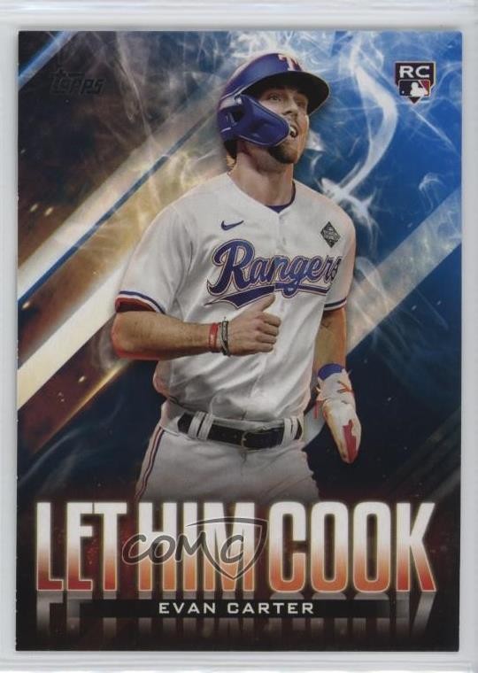 2024 Topps Update Let Him Cook Blue Evan Carter #LHC-16 Rookie RC