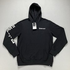 NWT Element Mens Joint Heavyweight Pullover Hoodie Sweatshirt Flint Black Size M