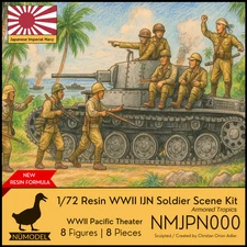 NUMODEL NMJPN000 | 1/72 Resin WWII IJN & Tanker Scene Kit "Armored Tropics"