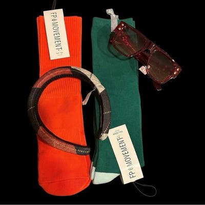 Free People Lover's Bundle NWT! Sunglasses, 2 Pair Socks, & Headband! $118 value