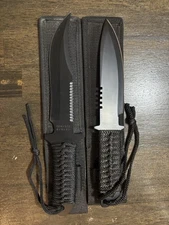 Two Fixed Blade Knives With Sheaths