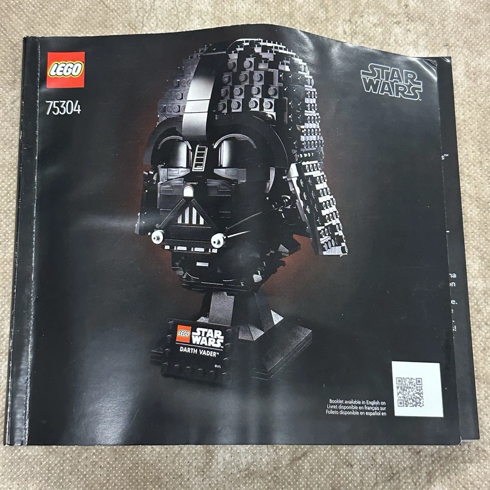 Lego Darth Vader Helmet Empty Box And Directions(75304) - Image 2 of 2