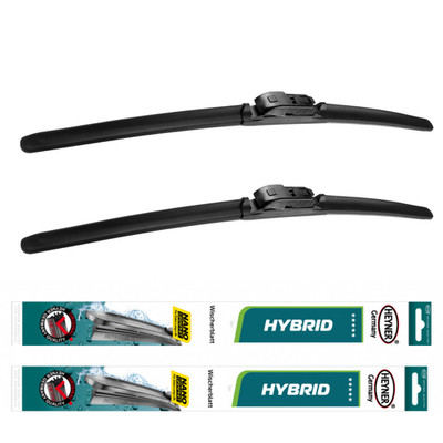 Wiper Blades Fits Peugeot Partner 2018-on Aeroflat Wipers HH24''17''TL