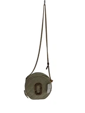 MARC JACOBS the status round crossbody Shoulder Bag Leather CRM