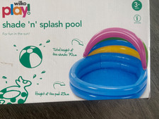 Paddling Pool With Sun Canopy~Shade "n' Splash Pool~3 years+ ~Brand New In Box!!