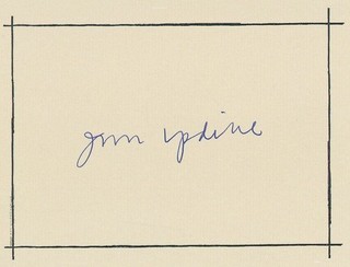 John Updike Pulitzer Prize Winning Author Autographed Bookplate