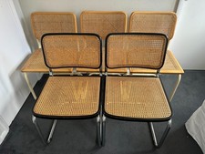 Set of 5 Vintage Italian Cesca Cantilever Chairs – Made in Italy, 1980s | Beech