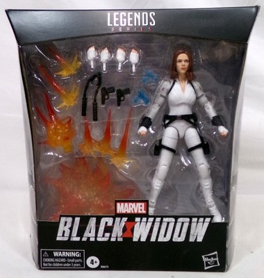 Marvel Legends Exclusives Black Widow White Outfit Deluxe 6'' Figure Hasbro New