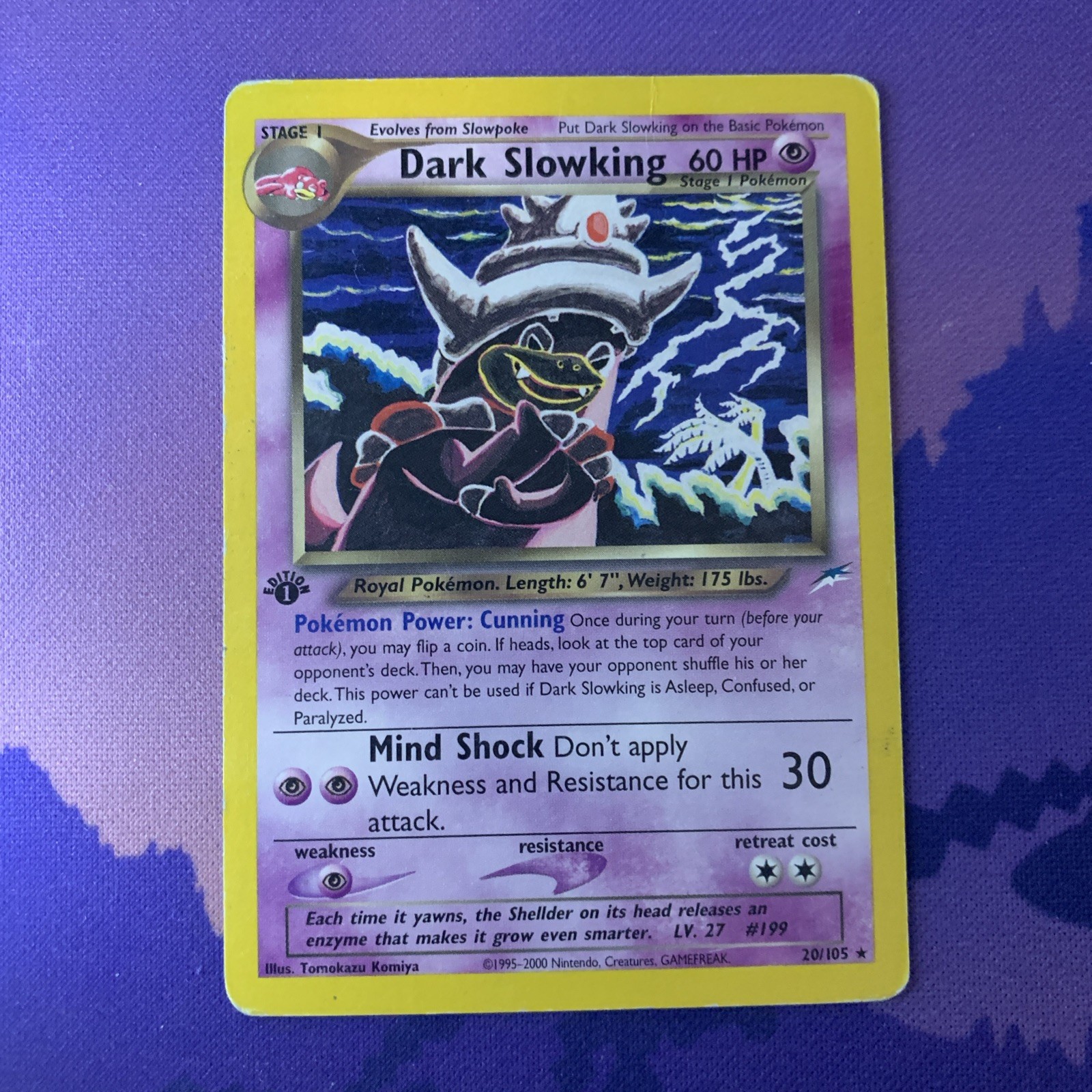 Dark Slowking Neo Destiny 20/105 Rare 1st Edition Pokemon Card