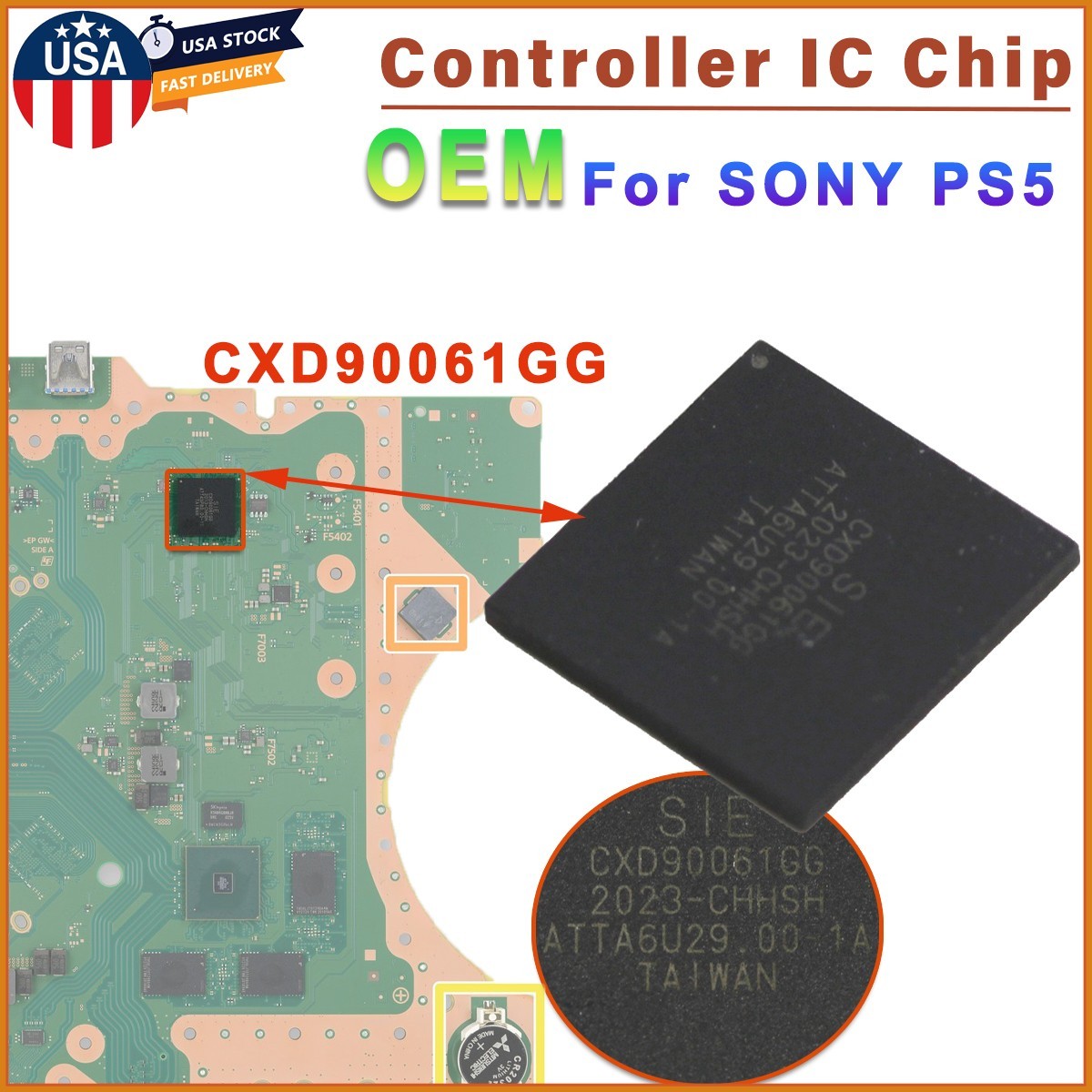 OEM Southbridge IC Chip CXD90061GG Replace For SONY PlayStation 5