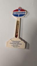 Vintage Standard Oil Advertising Gas Station Thermometer Illinois Dixon
