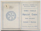 Manchester Sheffield & Lincolnshire Railway timetable Dee Bridge Northenden 1889