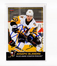 JOSEPH JOE BLANDISI autographed '19/20 WILKES-BARRE SCRANTON PENGUINS team card