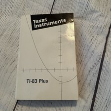 Texas Instruments TI-83 Plus Calculator Guide book Instruction Manual Only