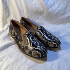 Vionic Women's Willa II Snake Skin Leather Slip On Loafers Ivory Multi New Nobox