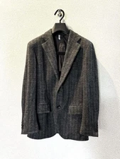 Paul Stuart Dark Gray Wool Blend Two Button Blazer Jacket Modern Classic Men M