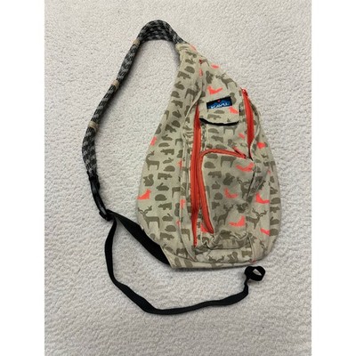 Kavu Animal Print Rope Sling Backpack 