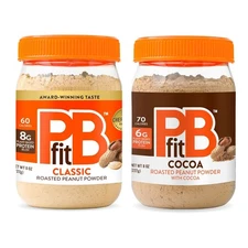 PBfit Peanut Butter Powder - Original & Chocolate - 87% Less Fat, Gluten... 