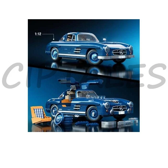 Hot Wheels Brick Shop Mercedes-Benz 300 SL Scala 1:12 Mattel - Immagine 2 di 4