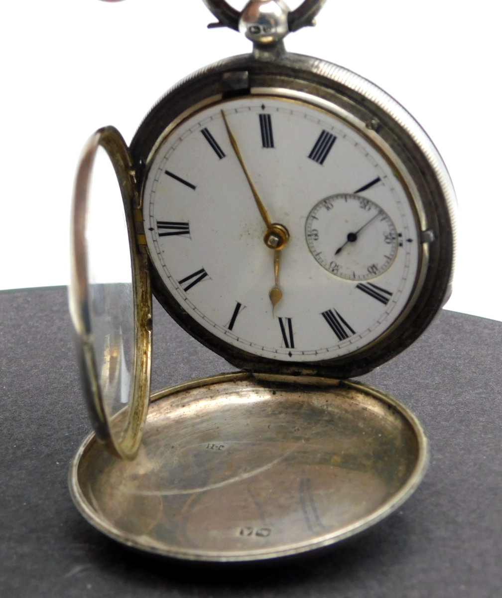 Antique Hallmarked Solid Silver Pocket Watch for … - image 3