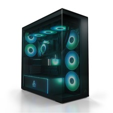 ARCTIC Xtender (Black) PC-Case Gaming Panorama-Glas Schwarz Gehäuse E-ATX